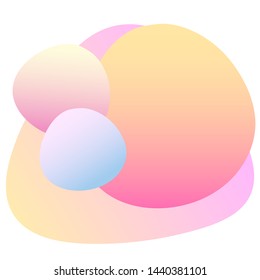 Abstract gradient colored pattern background. Fluid elements for design birthday party card, shop sale advertising, summer rest poster, night club t shirt, bag print etc.