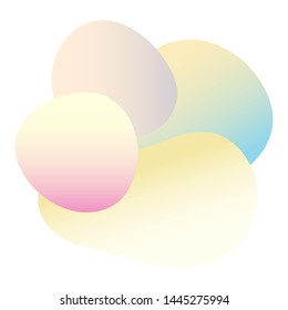 Abstract gradient colored pattern background. Fluid elements for design birthday party card, shop sale advertising, summer rest poster, night club t shirt, bag print etc.