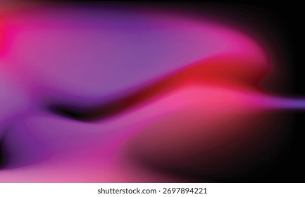 Abstract gradient colorful background with glowing glass effect.