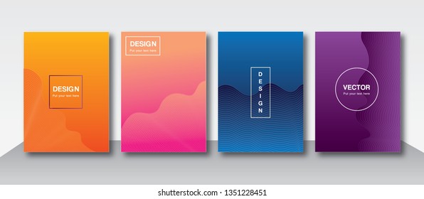 Abstract gradient Colorful background graphic. Modern vector wave shape for cover design and poster illustration