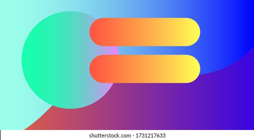 abstract gradient colorful background on memphis triangle square circle shapes