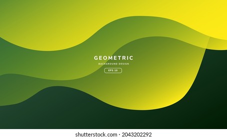 Plantilla de vector de fondo colorido gradiente abstracto con formas fluidas. Resumen del diseño de composición de formas dinámicas. Ilustración vectorial
