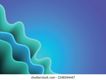 Abstract gradient colorful background vector template with fluid shapes