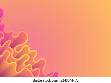 Abstract gradient colorful background vector template with fluid shapes