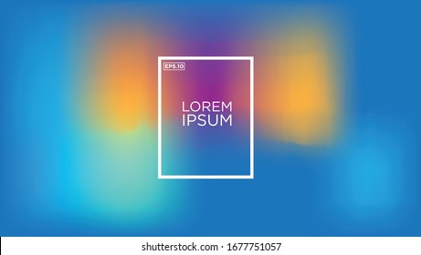 Vector de pintura difuminado de color gradiente abstracto para banner y su negocio de presentación
