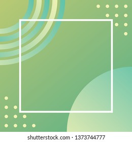 Abstract Gradient Colorful Border Frame Illustration Background