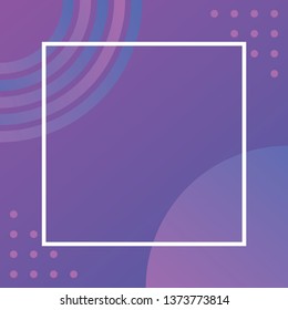 Abstract Gradient Colorful Border Frame Illustration Background