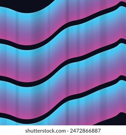 fondo de patrón de líneas curvas de colores de degradado abstracto