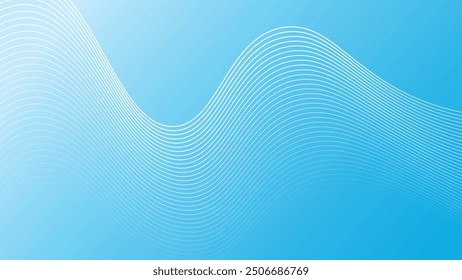 Abstract gradient colorful digital wavy line background