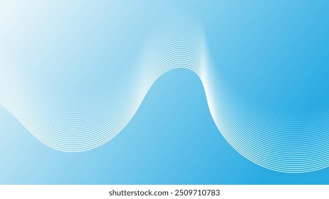 Abstract gradient colorful digital wavy line background
