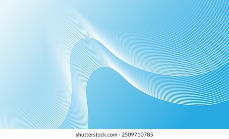Abstract gradient colorful digital wavy line background