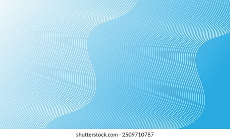 Abstract gradient colorful digital wavy line background