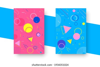 abstract gradient colorful geometric shape background