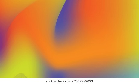 Abstract gradient colorful gradient mesh background vector for digital, banner, business, web, brochure, flyer, advertising, print, advertising, surface, branding, poster orange yellow blue green