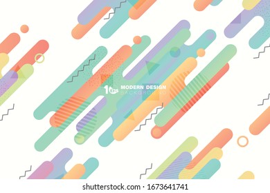 Abstract gradient colorful rounded lines pattern artwork background. Decorate for ad, poster, artwork, template design. illustration vector eps10