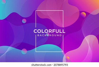 Abstract Gradient colorful shapes background. Fluid Shapes composition