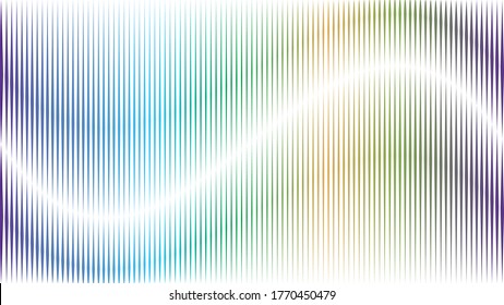 Abstract gradient colorful Striped Background . Vector