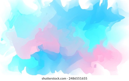 Abstract gradient colorful watercolor paint background