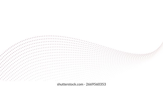 Gradiente Abstractas elemento de línea de puntos de onda colorida. Onda de Vector con líneas de mezcla . Una línea ondulada curva. Onda de sonido dinámica. Ecualizador digital de pista de frecuencias