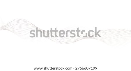 Abstract gradient colorful wave dots line element. Vector wave with blend lines . Curved wavy line, smooth band. Digital frequency track equaliser.