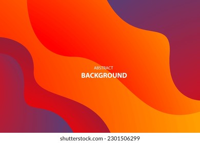 Abstract gradient colorful wave vector background for corporate concept, template, poster, brochure, website, flyer design. Vector illustration