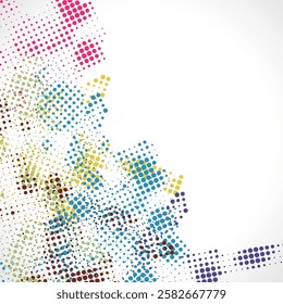 abstract gradient colors half tone dots texture pattern design cover background
