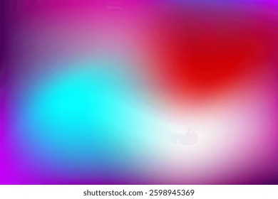 Abstract Gradient Colors with Vibrant Blue, Purple, Red, and White Tones