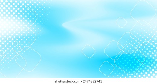 Abstract gradient colour with halftone decoration. Vector pop art illustration background