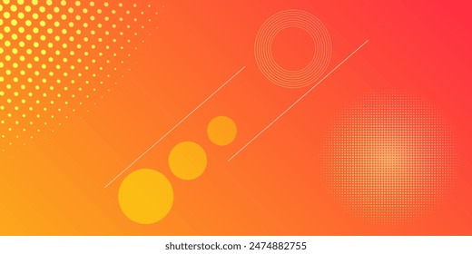 Abstract gradient colour with halftone decoration. Vector pop art illustration background