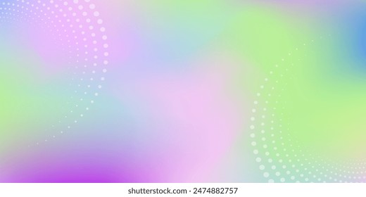 Abstract gradient colour with halftone decoration. Vector pop art illustration background