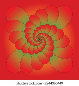Abstract gradient conceptual floral background with flower vector art for coloring book page design, abstract background with floral pattern or style for modern day background, vector illustration art