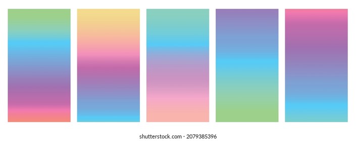 Abstract Gradient. Content Gradient Background. Presentation Design. Web Interface. Modern Screen Vector Set. Soft Color Gradients. Media Marketing. Social Applications.