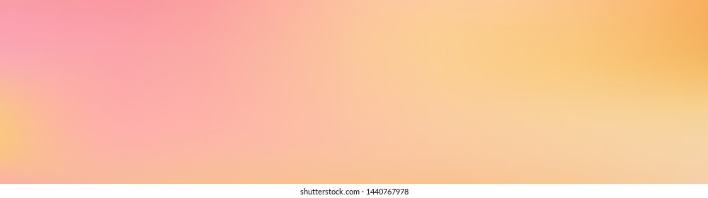 Abstract gradient coral orange panorama. Horizontal vector sunset nature background for computer games and ui.