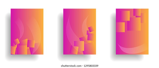 abstract gradient cover background ready use for magazine, business card, poster, flyer, banner, brochure, ready in eps10 - vector