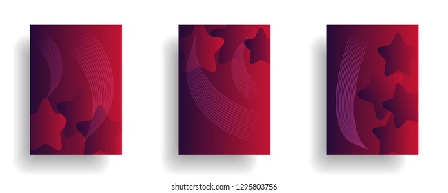 abstract gradient cover background ready use for magazine, business card, poster, flyer, banner, brochure, ready in eps10 - vector