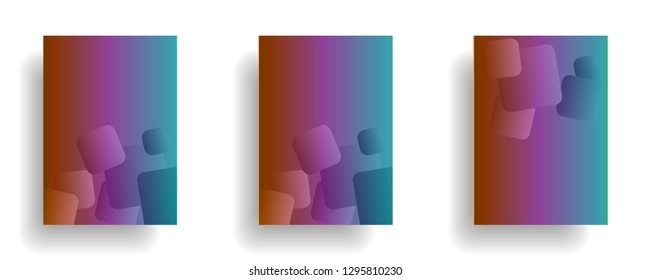 abstract gradient cover background ready use for magazine, business card, poster, flyer, banner, brochure, ready in eps10 - vector