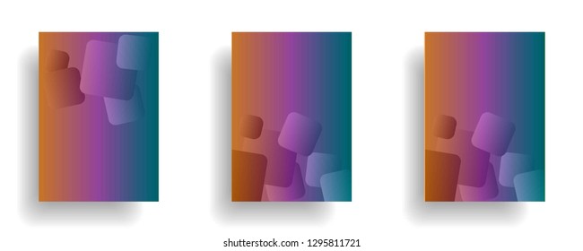 abstract gradient cover background ready use for magazine, business card, poster, flyer, banner, brochure, ready in eps10 - vector