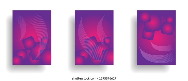 abstract gradient cover background ready use for magazine, business card, poster, flyer, banner, brochure, ready in eps10 - vector
