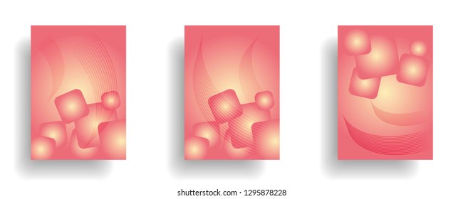 abstract gradient cover background ready use for magazine, business card, poster, flyer, banner, brochure, ready in eps10 - vector