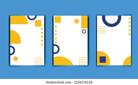 abstract gradient cover portrait vector illustration teamplate design

