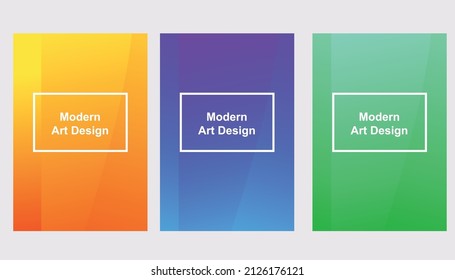 abstract gradient cover portrait vector illustration teamplate design

