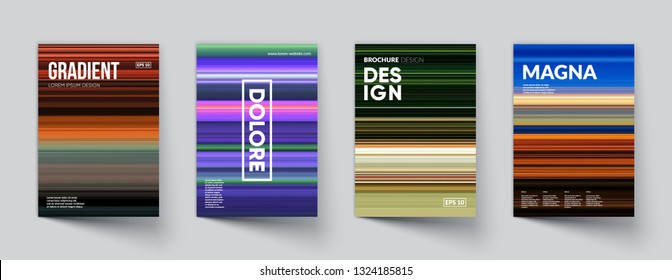 Abstract gradient covers set. Eps10 vector.