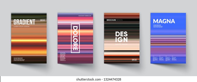 Abstract gradient covers set. Eps10 vector.