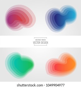 Abstract gradient curve wave vector.