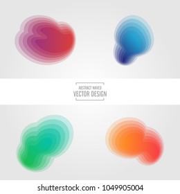 Abstract gradient curve wave vector.
