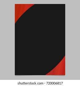 Abstract gradient curved grid brochure, flyer template - vector poster background design