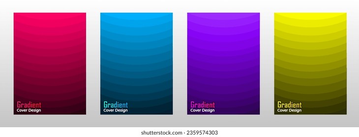 Abstract Gradient Curved Shape Shades of Colors Background Vector