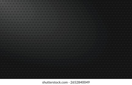 gradiente abstrato preto escuro textura pontilhada padrão metal ou fibra de carbono copiar espaço fundo