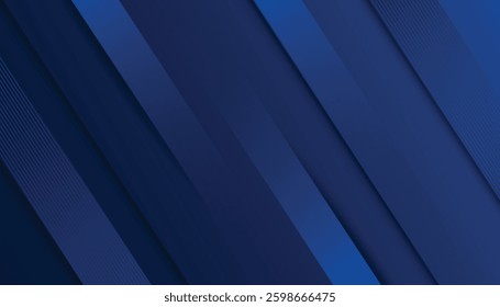 Abstract gradient dark blue diagonal line geometric overlapping dynamic background