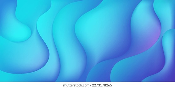 Resumen Gradiente Fondo líquido azul oscuro. Diseño de fondo moderno. Ondas dinámicas. Composición de formas fluidas.  Apto para sitio web, banners, folletos, afiches